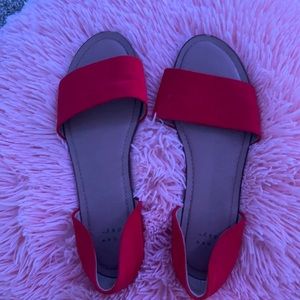 Target red flats/sandals